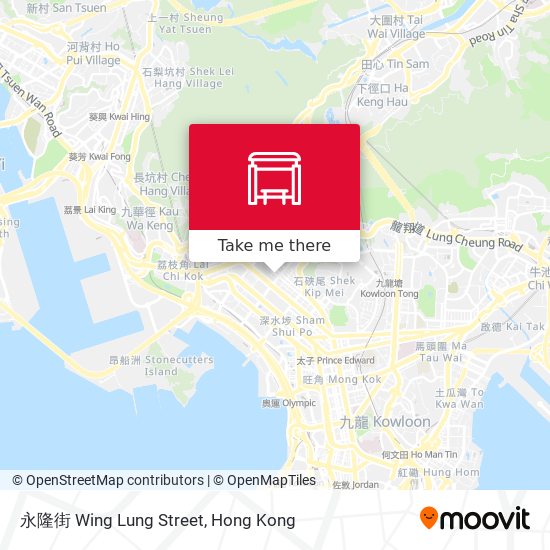 永隆街 Wing Lung Street map