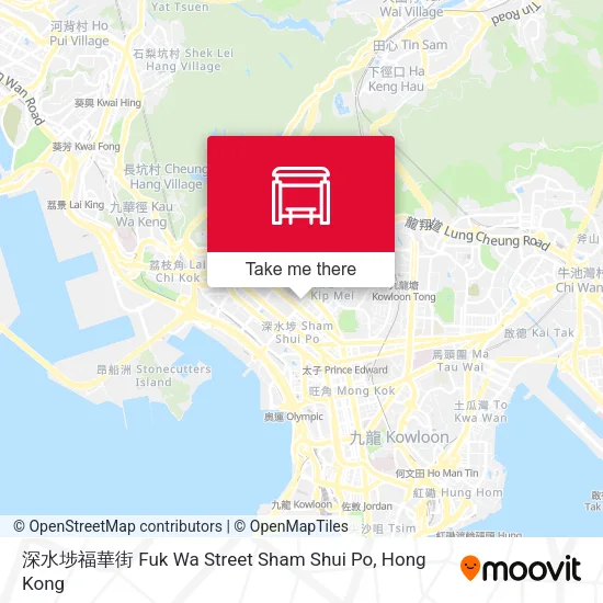 深水埗福華街 Fuk Wa Street Sham Shui Po地圖