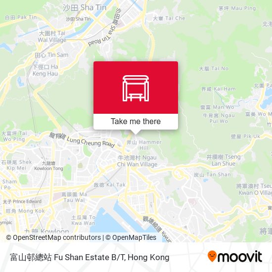 富山邨總站 Fu Shan Estate B/T map