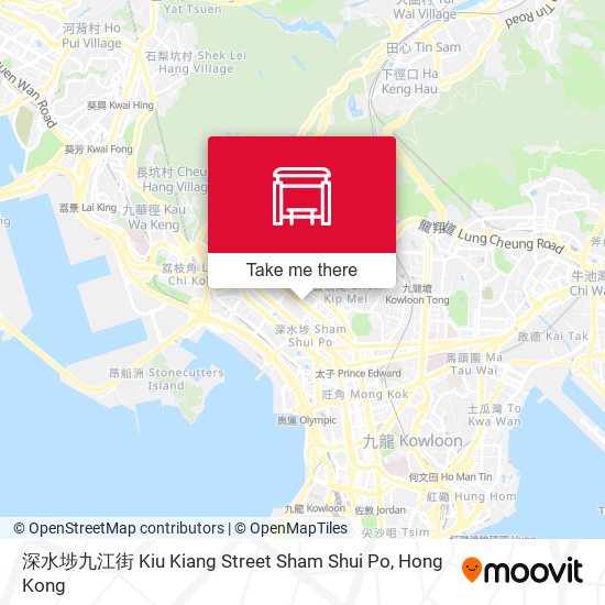 深水埗九江街 Kiu Kiang Street Sham Shui Po map