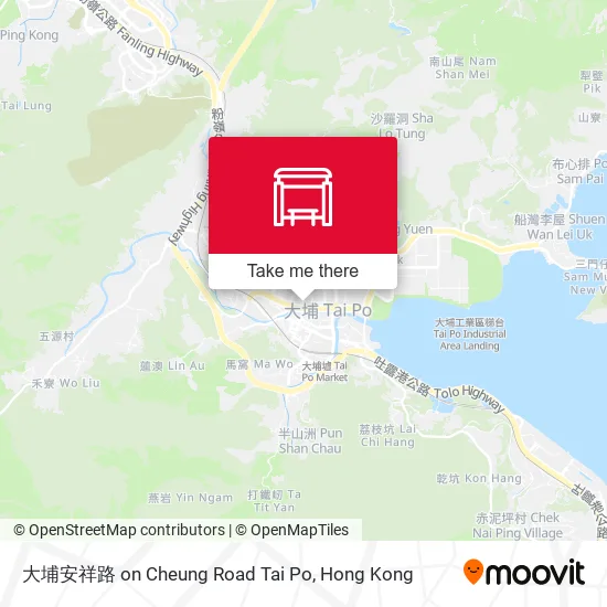 大埔安祥路 on Cheung Road Tai Po地圖