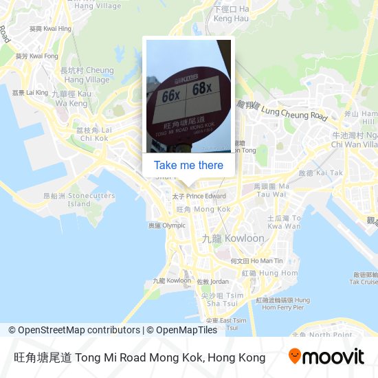旺角塘尾道 Tong Mi Road Mong Kok map