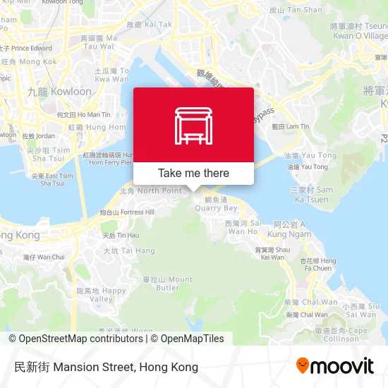 民新街 Mansion Street map