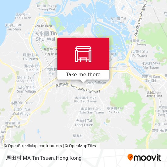 馬田村 MA Tin Tsuen map
