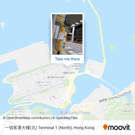 一號客運大樓(北) Terminal 1 (North) map