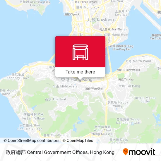 政府總部 Central Government Offices地圖