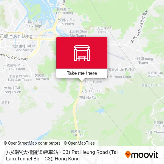 八鄉路(大欖隧道轉車站 - C3) Pat Heung Road (Tai Lam Tunnel Bbi - C3) map