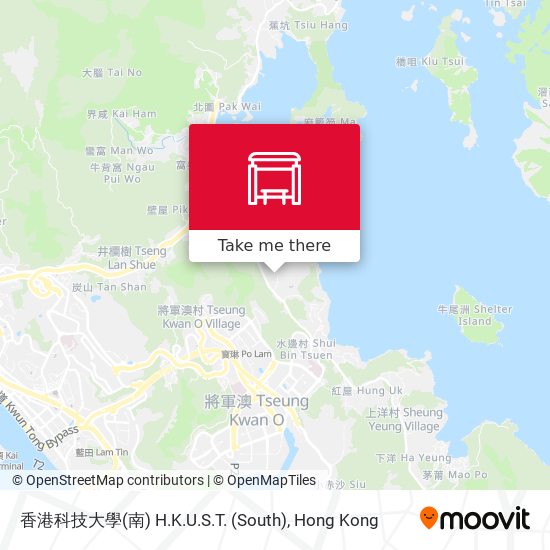 香港科技大學(南) H.K.U.S.T. (South) map