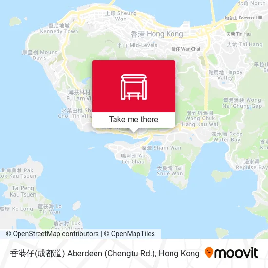 香港仔(成都道) Aberdeen (Chengtu Rd.)地圖