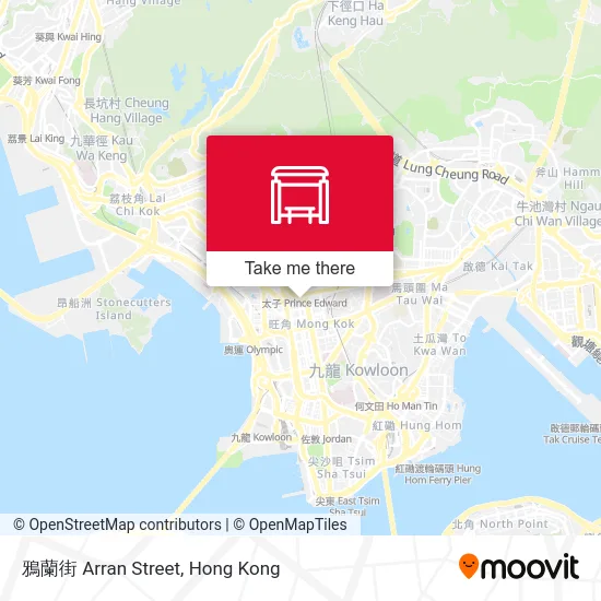 鴉蘭街 Arran Street map