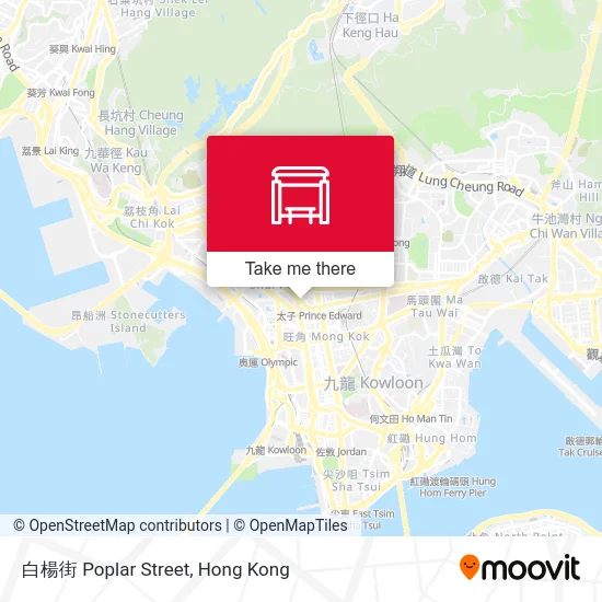 白楊街 Poplar Street map
