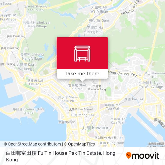 白田邨富田樓 Fu Tin House Pak Tin Estate map