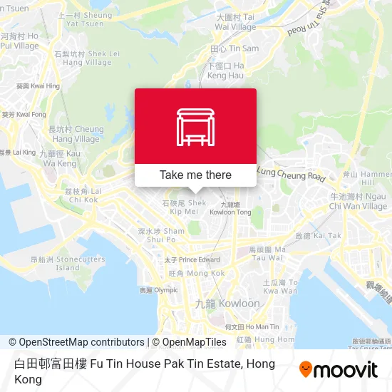 白田邨富田樓 Fu Tin House Pak Tin Estate地圖
