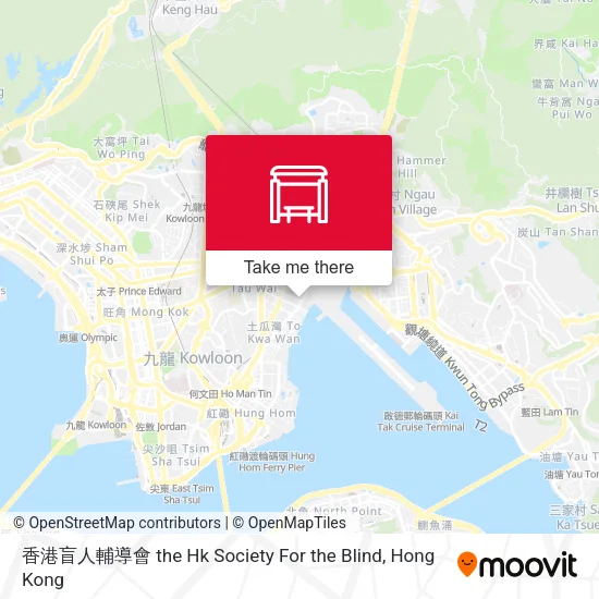 香港盲人輔導會 the Hk Society For the Blind地圖