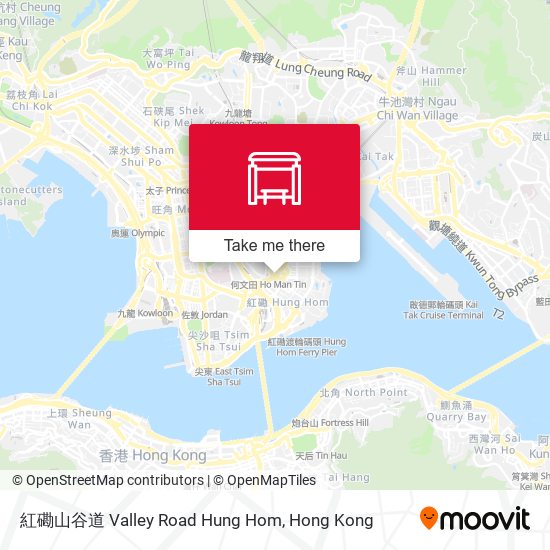 紅磡山谷道 Valley Road Hung Hom map