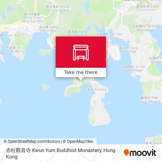赤柱觀音寺 Kwun Yum Buddhist Monastery map
