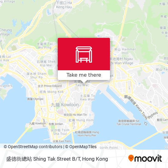 盛德街總站 Shing Tak Street B/T map