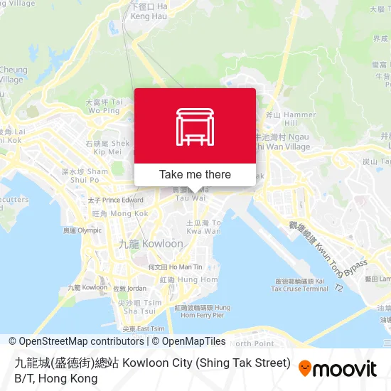 九龍城(盛德街)總站 Kowloon City (Shing Tak Street) B / T map