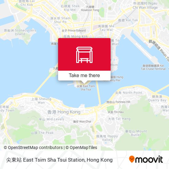 尖東站 East Tsim Sha Tsui Station map