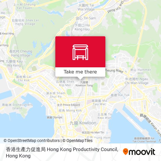 香港生產力促進局 Hong Kong Productivity Council map