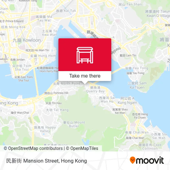 民新街 Mansion Street map