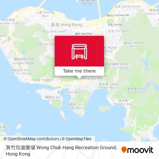黃竹坑遊樂場 Wong Chuk Hang Recreation Ground map