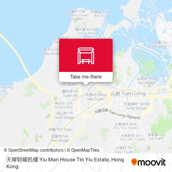 天耀邨耀民樓 Yiu Man House Tin Yiu Estate map