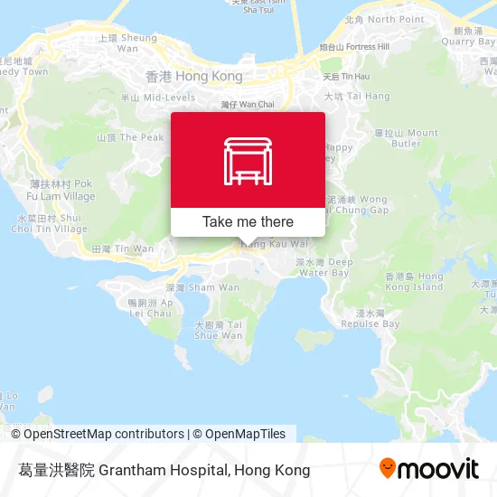 葛量洪醫院 Grantham Hospital地圖