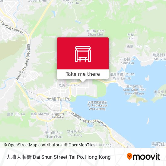 大埔大順街 Dai Shun Street Tai Po map