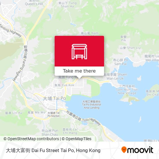 大埔大富街 Dai Fu Street Tai Po map