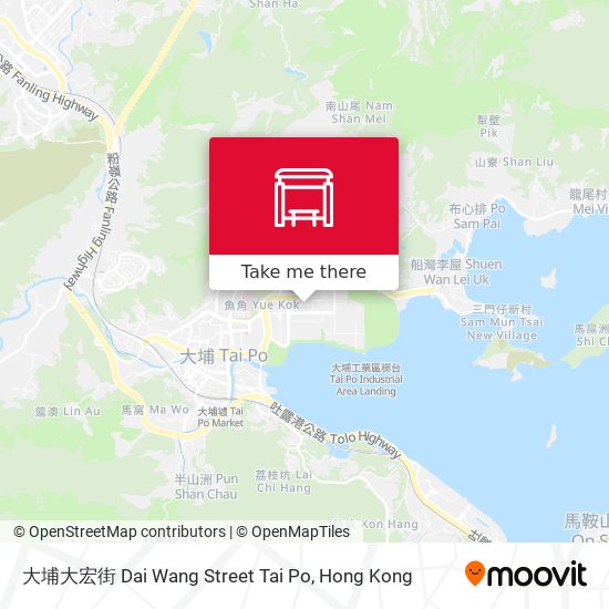 大埔大宏街 Dai Wang Street Tai Po map