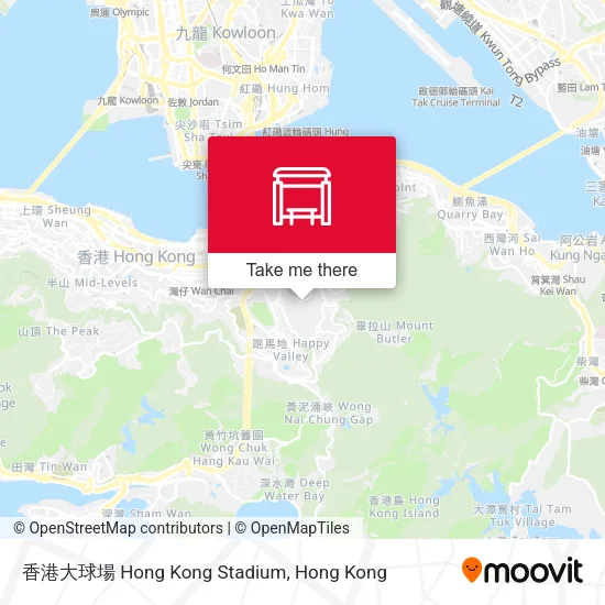 香港大球場 Hong Kong Stadium地圖