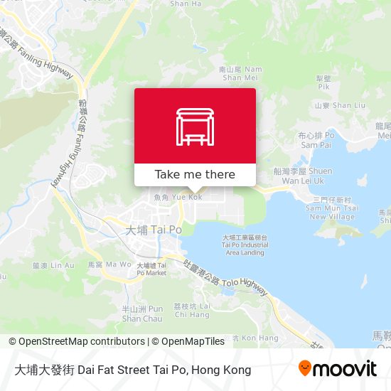 大埔大發街 Dai Fat Street Tai Po map