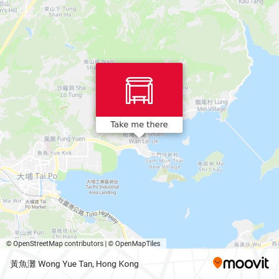 黃魚灘 Wong Yue Tan map