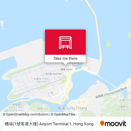 機場(1號客運大樓) Airport Terminal 1 map