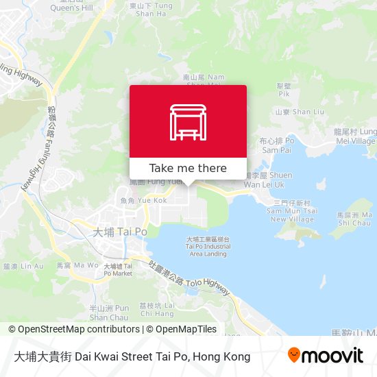 大埔大貴街 Dai Kwai Street Tai Po map