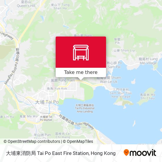 大埔東消防局 Tai Po East Fire Station map