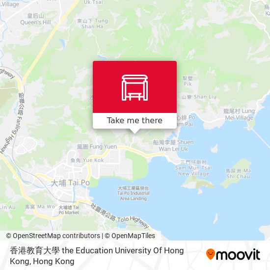 香港教育大學 the Education University Of Hong Kong map