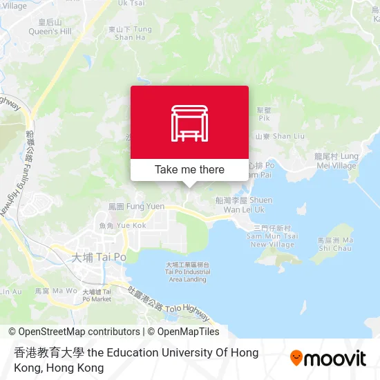 香港教育大學 the Education University Of Hong Kong地圖