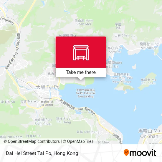 大埔大喜街 Dai Hei Street Tai Po map