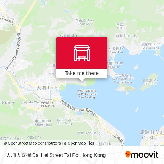 大埔大喜街 Dai Hei Street Tai Po map