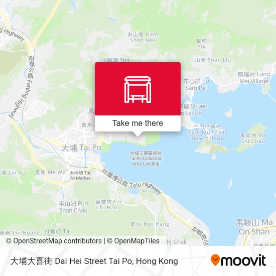 大埔大喜街 Dai Hei Street Tai Po地圖