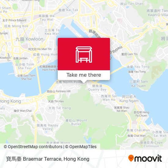 寶馬臺 Braemar Terrace map