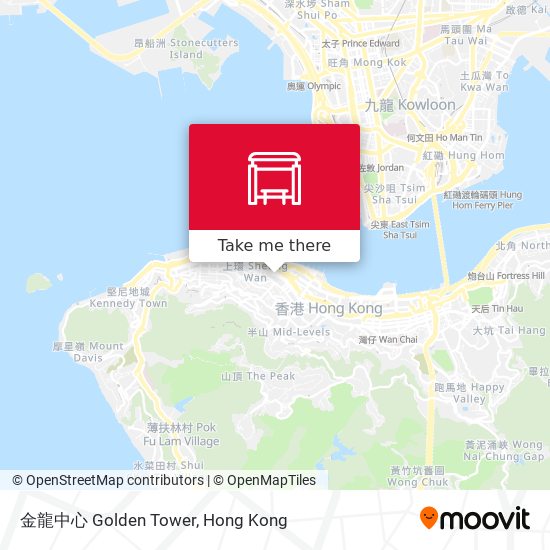 金龍中心 Golden Tower map