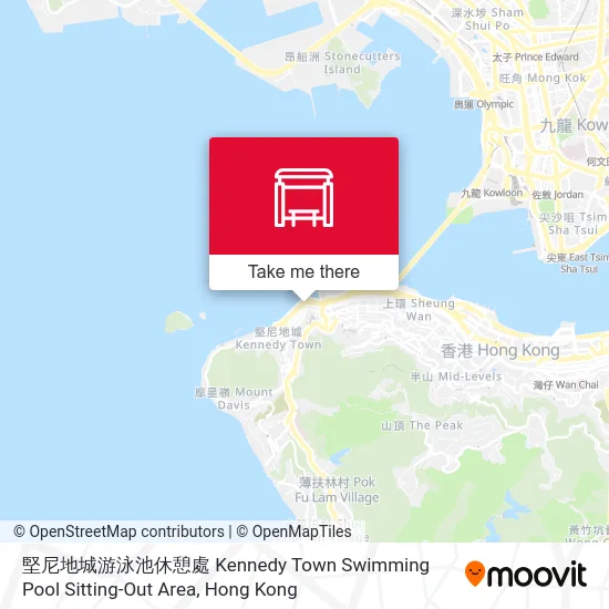 堅尼地城游泳池休憩處 Kennedy Town Swimming Pool Sitting-Out Area map