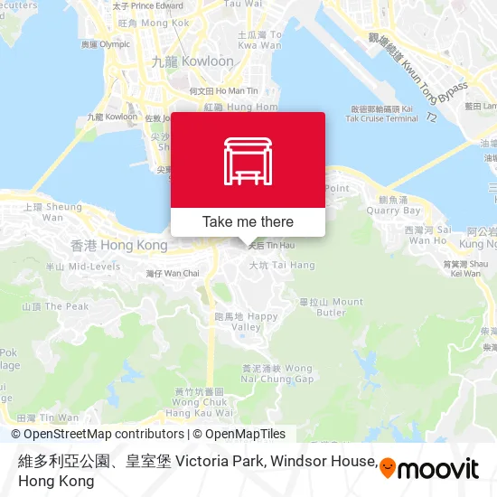 維多利亞公園、皇室堡 Victoria Park, Windsor House地圖