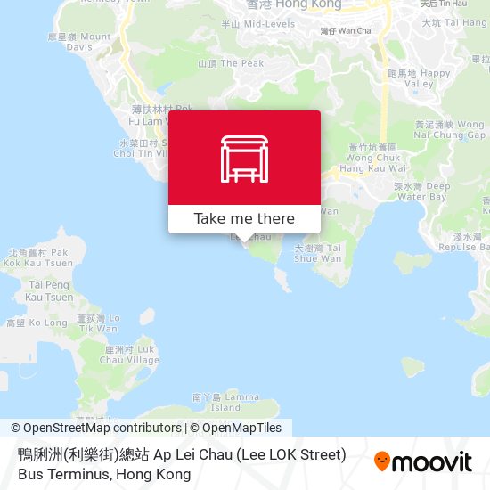 鴨脷洲(利樂街)總站 Ap Lei Chau (Lee LOK Street) Bus Terminus map