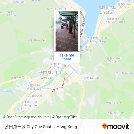 沙田第一城 City One Shatin map