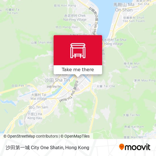 沙田第一城 City One Shatin map