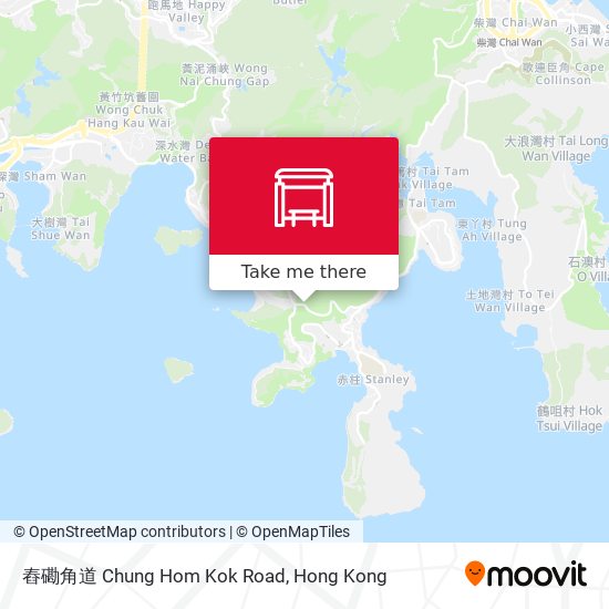 舂磡角道 Chung Hom Kok Road map